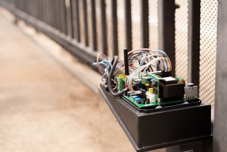 Gate motor installation